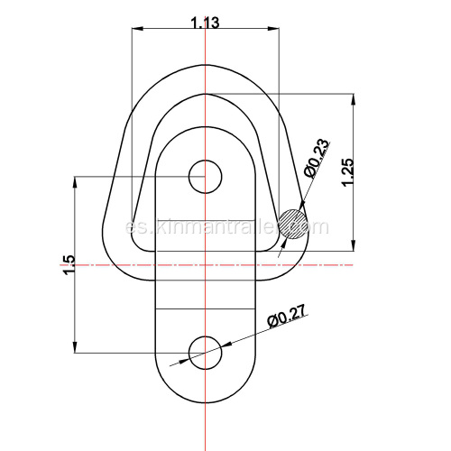 Anillos de cuerda montados en superficie para remolque UTV